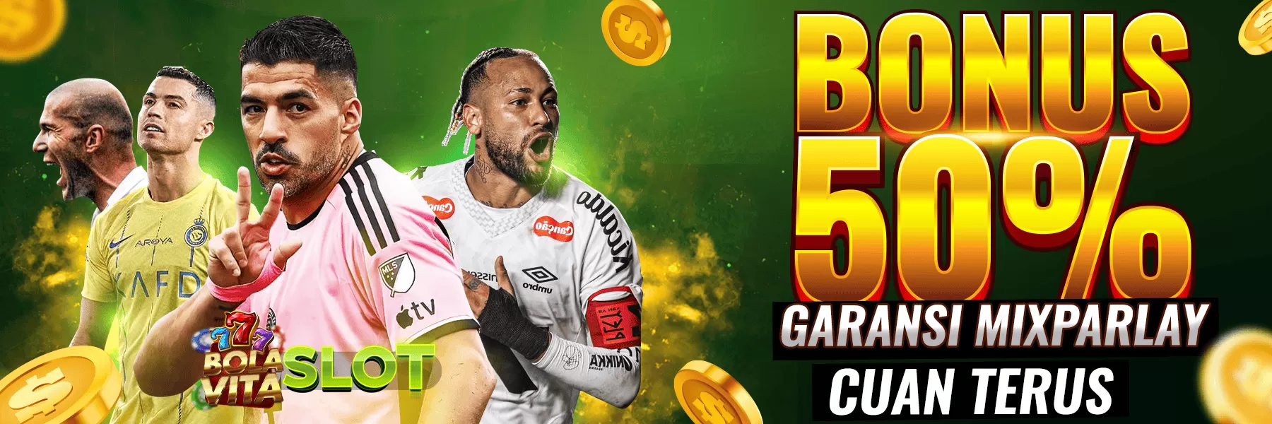 BONUS 50 PERSEN GARANSI KEKALAHAN MIX PARLAY BOLA